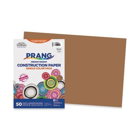 Pacon SunWorks, CONSTRUCTION PAPER, 58LB, 12 X 18, LIGHT BROWN, 50PK 6907